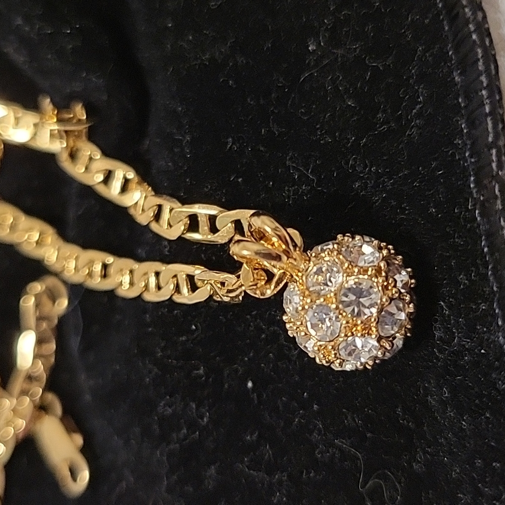 Swarovski Crystal Ball Necklace